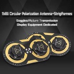 Circularly Polarized High Frequency Antenna Extend Range 15-20km for Skyzone Glasses ES-C Type Drone Racing Drone